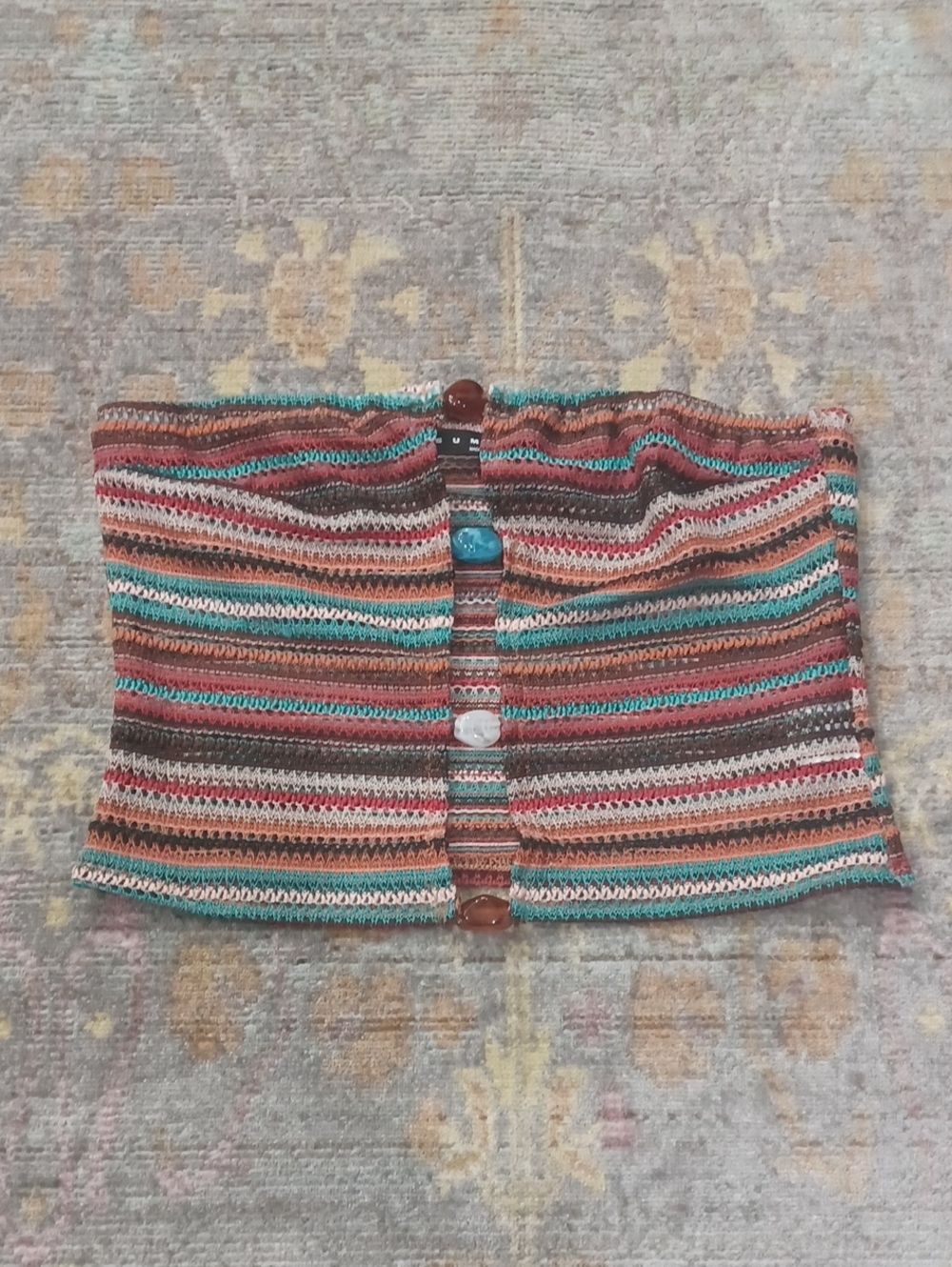 SUMWON Open Front Halyer Top